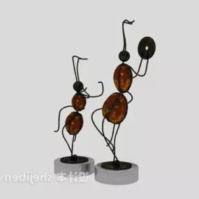 Ant Sculpture Decorative 3d model