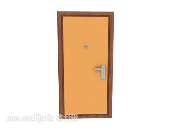 Old Rustic Single Door 3d model