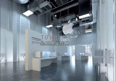 Apple Showroom Interior Design 3d model Apple Showroom Interior Design 3d model