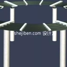 Arc Flower Rack Structure 3d model