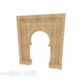 European Door Stone Material 3d model