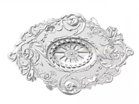 Ceiling Plaster Carving Decoration 3d model Ceiling Plaster Carving Decoration 3d model