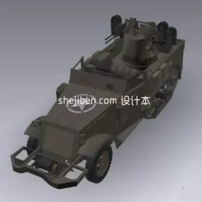 Armored Vehicle Military Truck 3d model