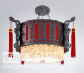 Art Lantern Chandelier Chinese Style 3d model Art Lantern Chandelier Chinese Style 3d model