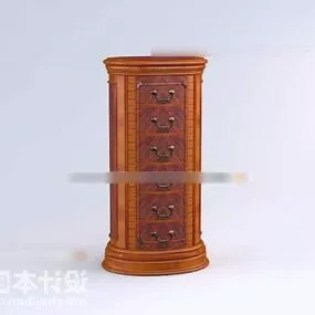Carving Cabinet Wood Furniture 3d model