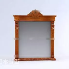 Antique Mirror Furniture 3d model