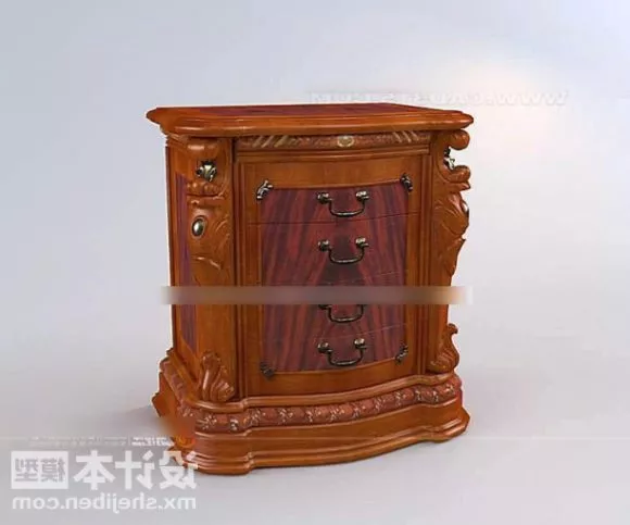 Simple Shelf With Mirror 3d model