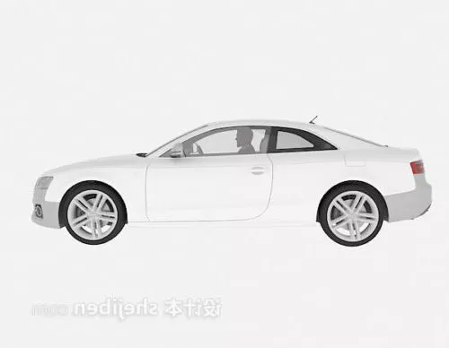 Audi A6 Sedan Silver 3d model