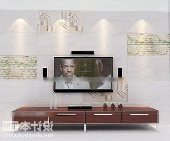 Tv Background Wall With Lighting Decoration 3d model Tv Background Wall With Lighting Decoration 3d model