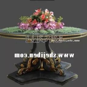 Balcony Glass Coffee Table Furniture 3d model