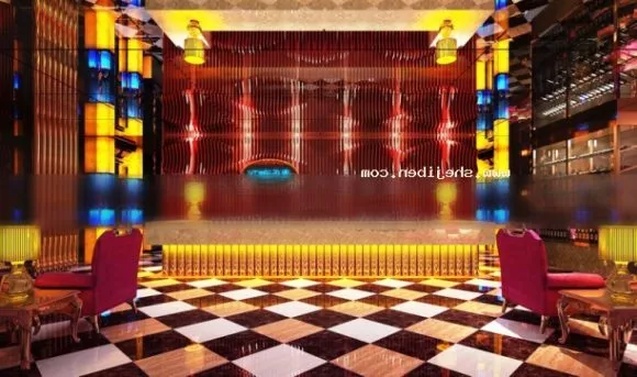 Small Reception Area U Shape 3d model