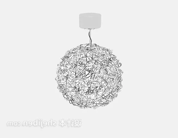 Luster Candle Lamp 3d model