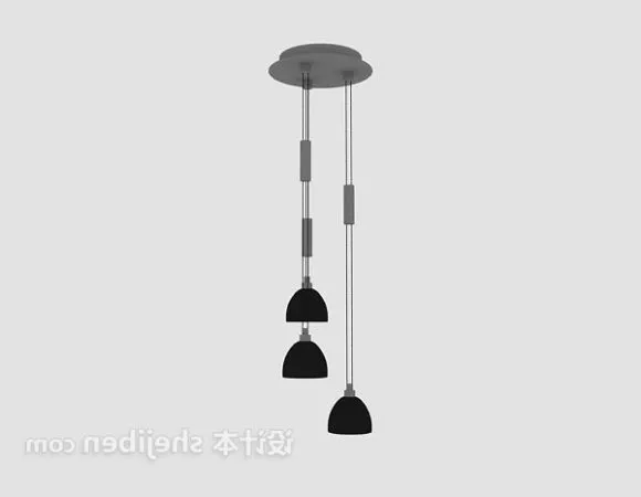 Long Strip Pendant Lamp 3d model Long Strip Pendant Lamp 3d model