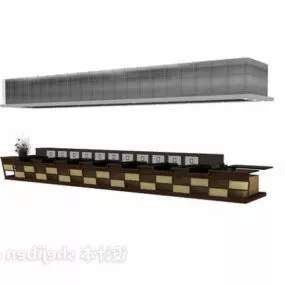 Bar Wine Cabinet Reception 3d model