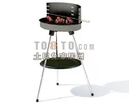 Barbecue Equipment 3d model