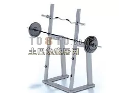 Barbell Bracket Gym Equipment 3d model