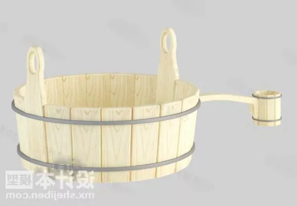 Basement With Barrel And Crate 3d model