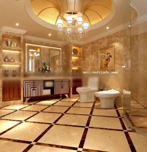Glass Shower Room Square Shape 3d model