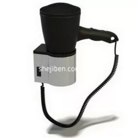 Bathroom Hairdryer 3d model