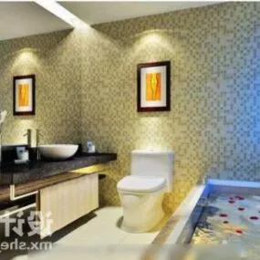 Bathroom Scene Furniture Set 3d model