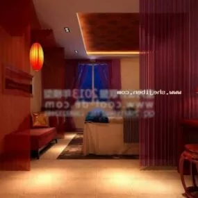 Spa Beauty Room Interior Scene 3d model