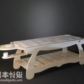Wood Massage Bed Furniture 3d model