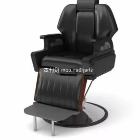 Beauty Salon Chair Black Color 3d model