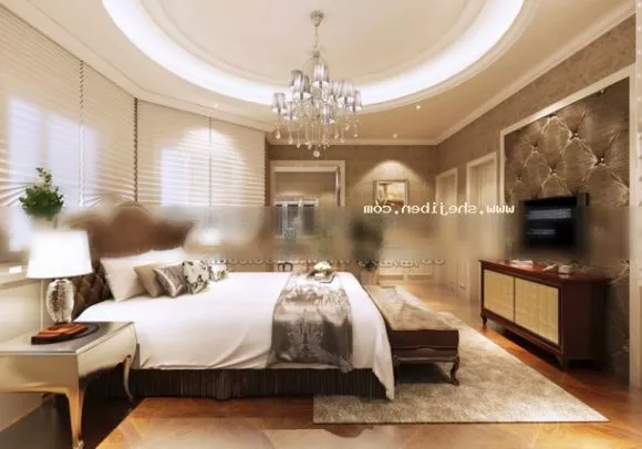 Wooden Bed With Carpet 3d model