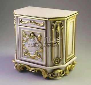 Luxury Bedside Cabinet For Bedroom 3d model Luxury Bedside Cabinet For Bedroom 3d model