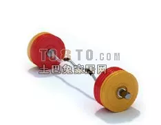 Bend Barbell Gym Accessories 3d model