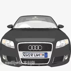 Black Audi Sedan Car Lowpoly 3d model