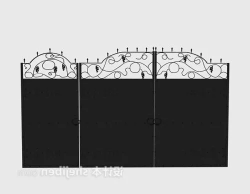 Black Iron Gate 3d model Black Iron Gate 3d model