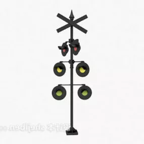 Black Iron Streetlight 3d model
