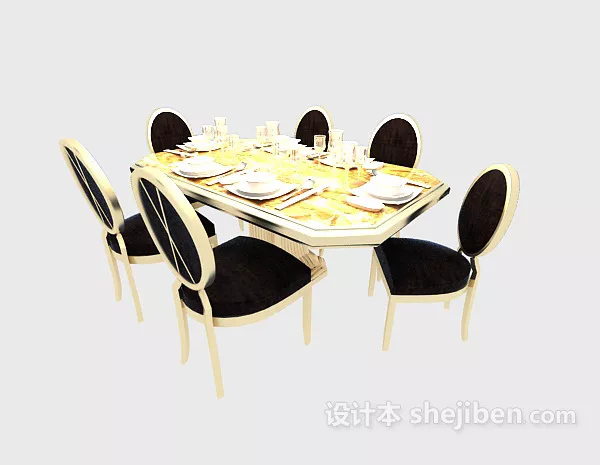Pentagon Table 3d model