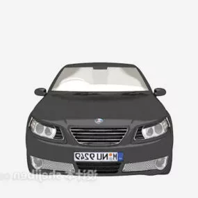 Lowpoly City Black Car 3d model