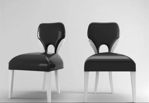 Black Chair Upholstery 3d model Black Chair Upholstery 3d model
