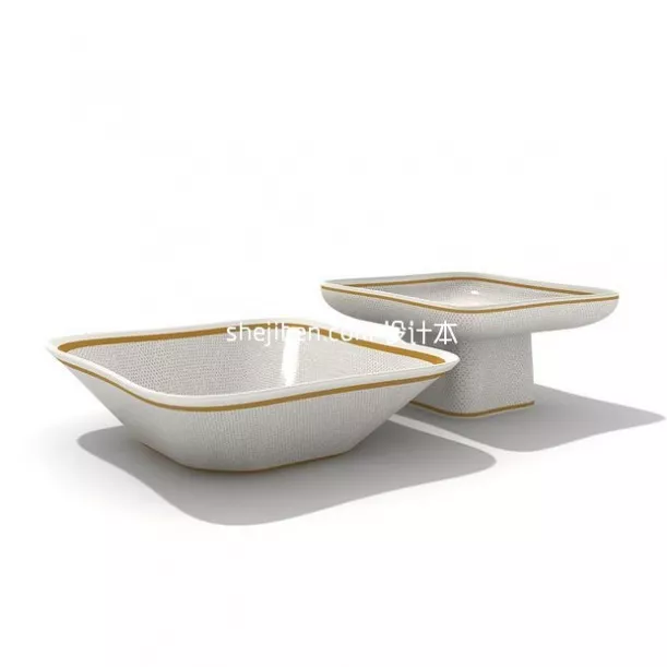 Plate Art Persian Pattern 3d model