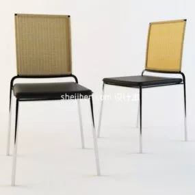 Steel Leg Coffee Chair V1 3d model