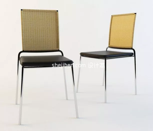 Round Bar Chair Classicon 3d model