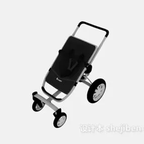 Black Stroller 3d model