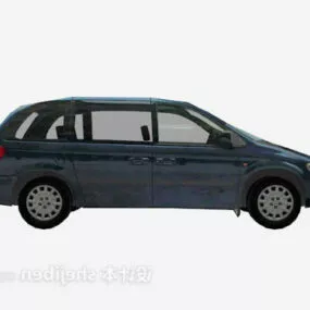 Black Painted Family Car 3d model