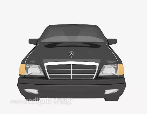 Black Mercedes Car Vehicle 3d model Black Mercedes Car Vehicle 3d model