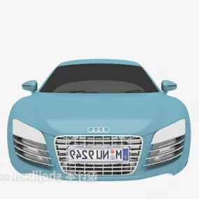 Blue Audi Sports Car 3d model