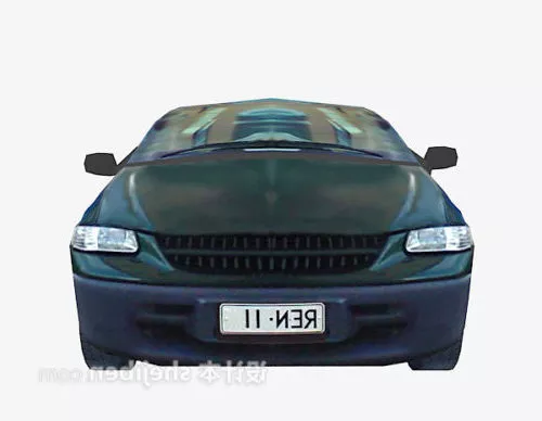 Old Car Sedan Car 3d model