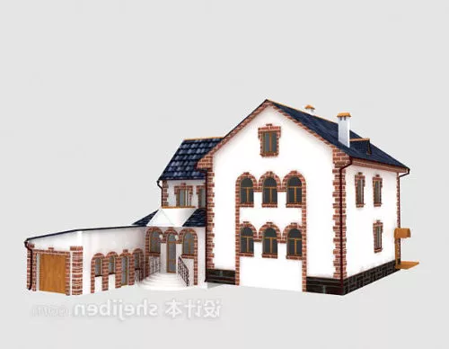 Antique European Villa 3d model Antique European Villa 3d model