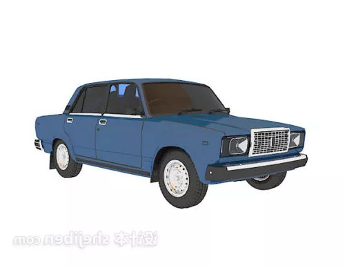 Classic Beetle Car 3d model