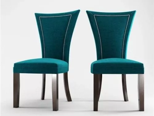 Blue Velvet Single Chair 3d model Blue Velvet Single Chair 3d model