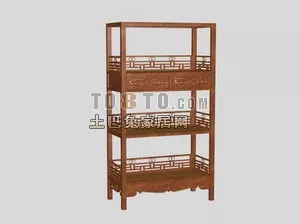 Wine Rack Display Shelf 3d model