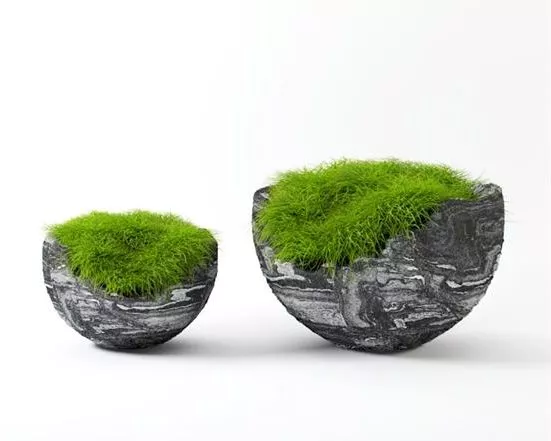 Vase With Line Pattern 3d model