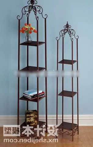 Iron Bookshelf 3d model Iron Bookshelf 3d model